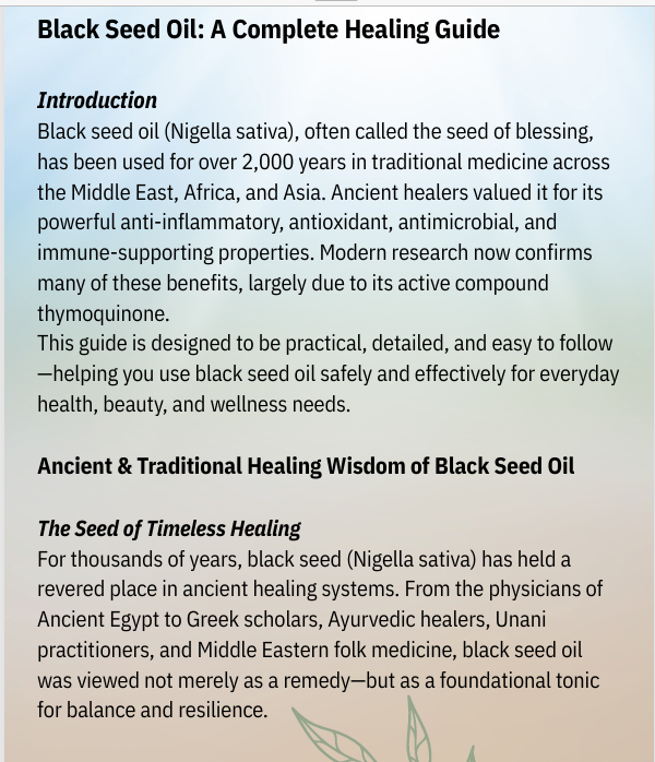 50 black seed oil remedies - Image 4